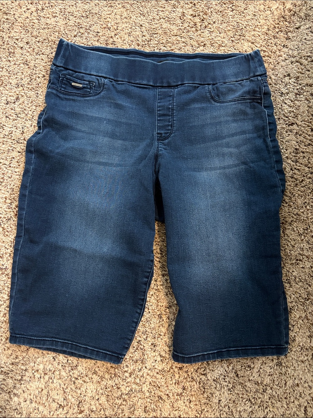 Nine West Dark Wash Denim Bermuda Shorts